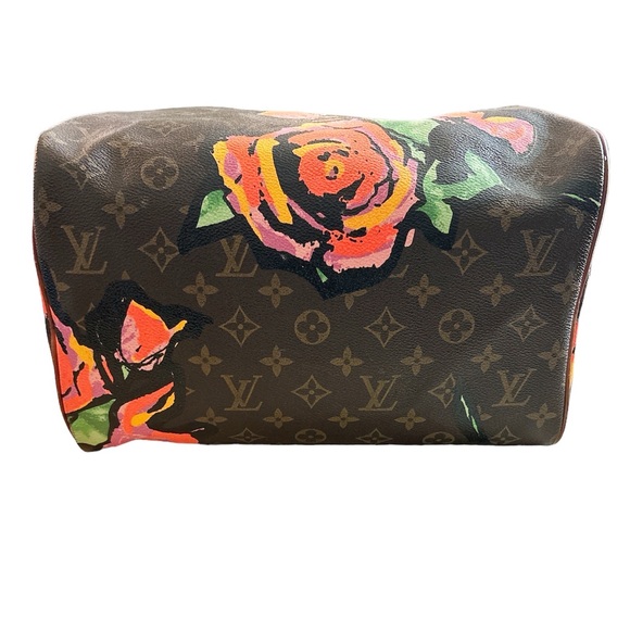 Louis Vuitton STEPHEN SPROUSE Monogram Limited edition Floral Speedy 30 - Picture 2 of 16